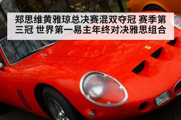 郑思维黄雅琼总决赛混双夺冠 赛季第三冠 世界第一易主年终对决雅思组合